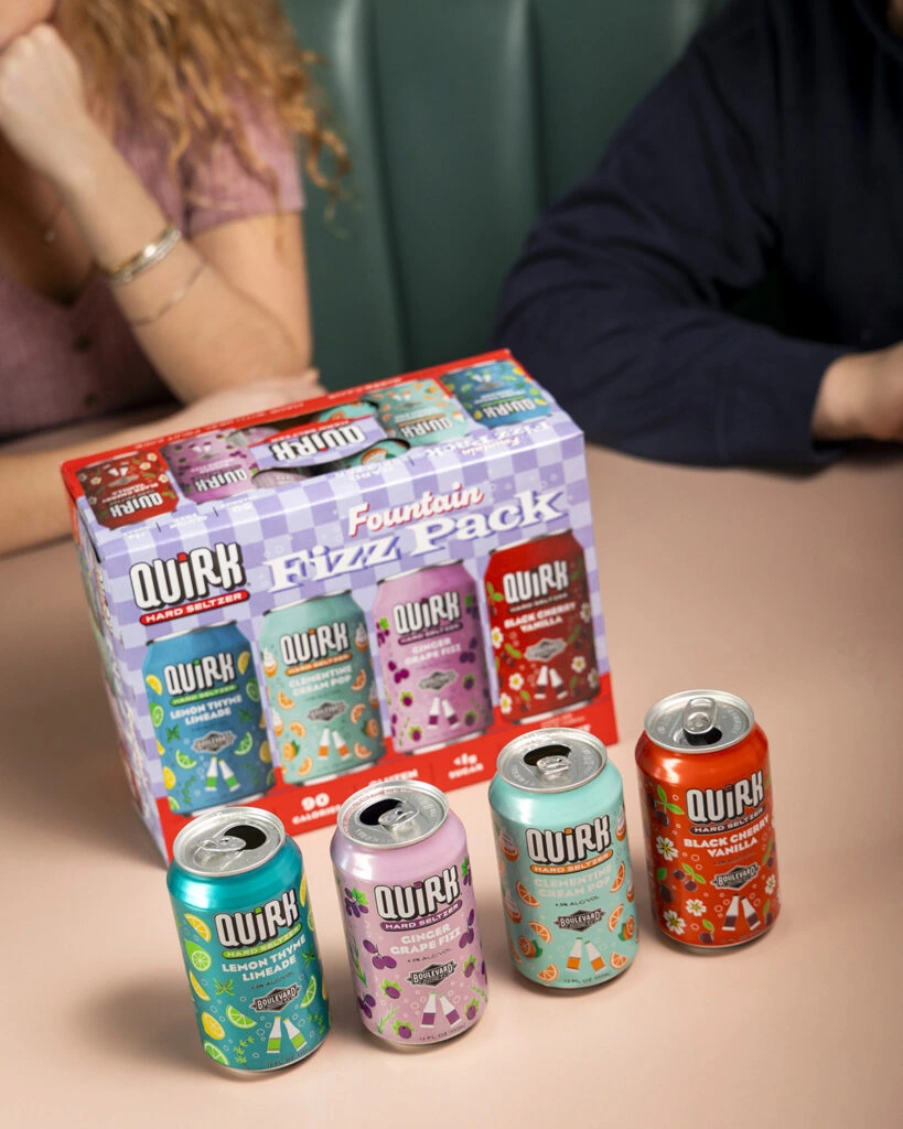 Boulevard Quirk Hard Seltzer Fountain Fizz 12 Pack available at Gomer's KCMO